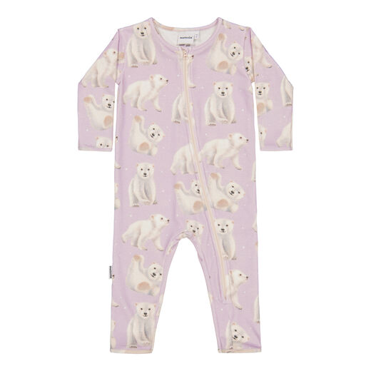 METSOLA - Polar Bears Nightsuit,Icy Lilac